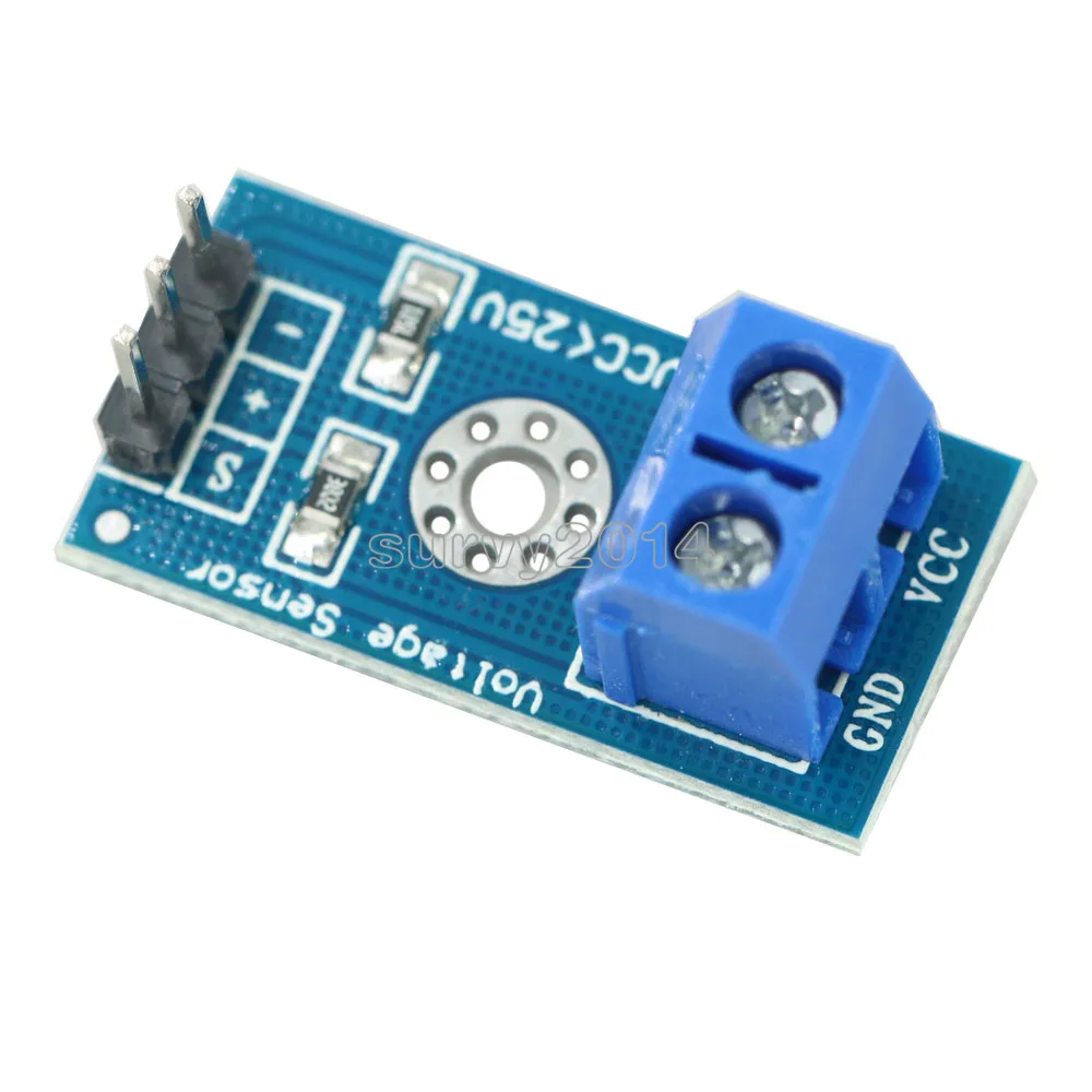 10ШТ Модул сензор стандартно напрежение dc 0-25 В тест електронни тухли, интелигентен робот за arduino Сам Kit