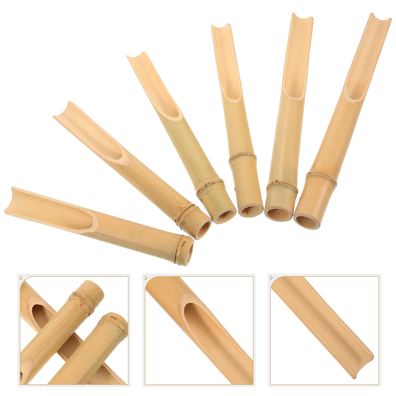 6 броя тръби за направата на звънци от бамбук със собствените си ръце