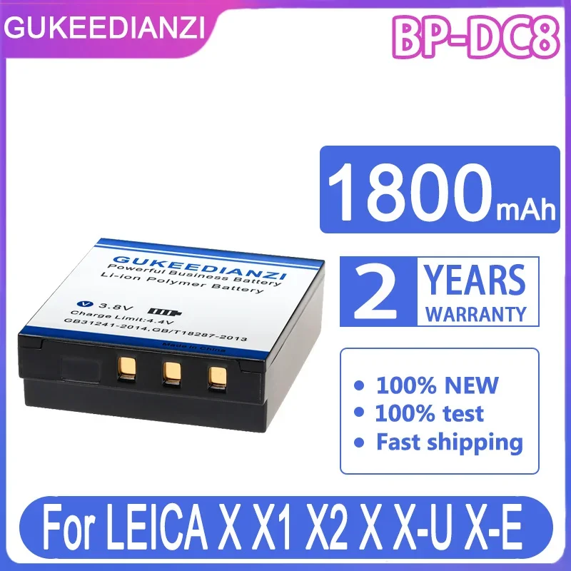 GUKEEDIANZI Взаимозаменяеми Батерия BP-DC8 BPDC8 1800 ма батерия За фотоапарат LEICA X Vario X1 X2 Typ113 X-U Typ113 X-E Typ102 Typ107
