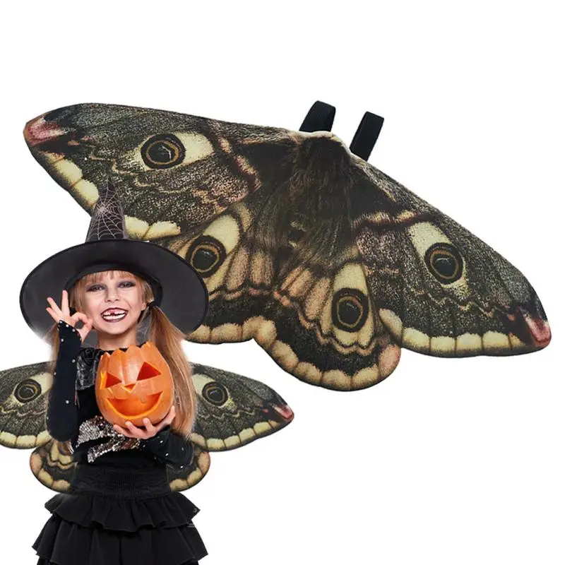 Крилата Мотылька на Хелоуин костюм с крила Мотылька, Пелерина, Шал, Ретро Пънк-пеперуда, Индивидуалност, Пръчки за коса, шапки, Аксесоари за коса