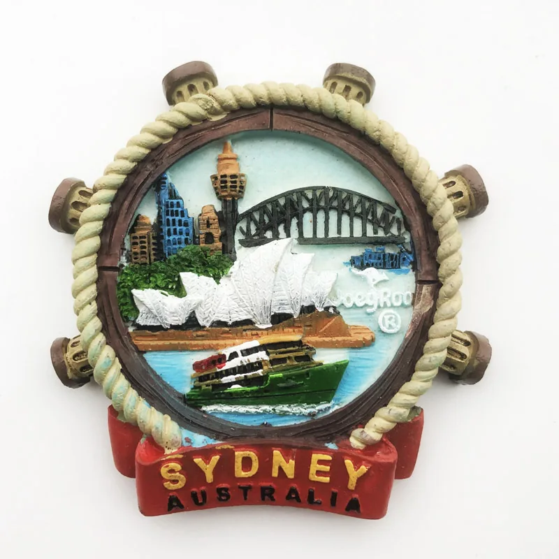 Магнит за хладилник, Сидни, Австралия, Персонални творчески занаяти, Украса културен пейзаж, Етикети със съобщения, Туристически сувенир