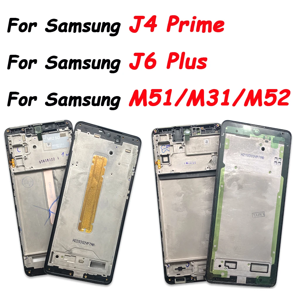 Средната Рамка за Качество AAA За Samsung M51 M52 М31 Средната Рамка на Капака на Корпуса За SM J4 Основната J6 Plus J400 J7 2017 Средната Рамка