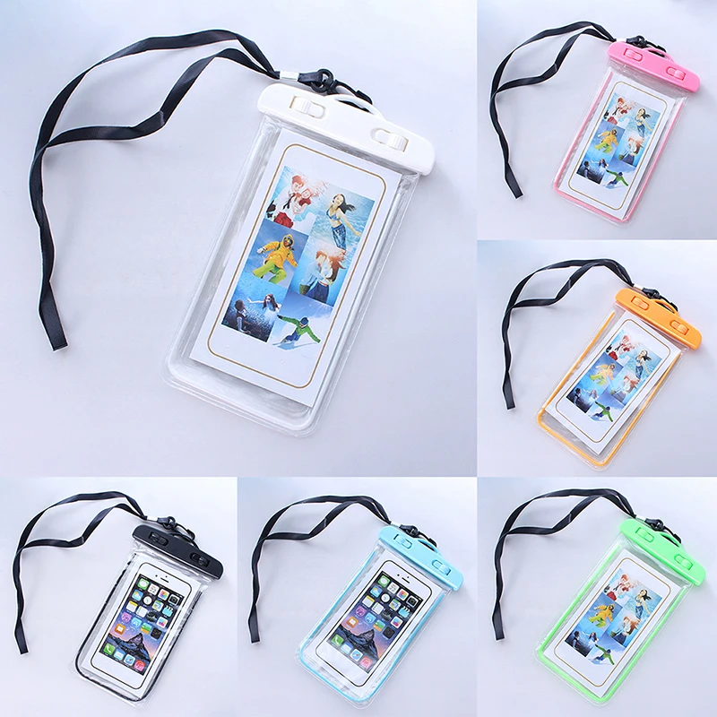 Чанти за Плуване Водоустойчив Калъф За Телефон Водоустойчива Чанта Калъф За Мобилен Телефон PVC Калъф за iPhone 12 Pro Xs Max XR X 8 7 Galaxy S10